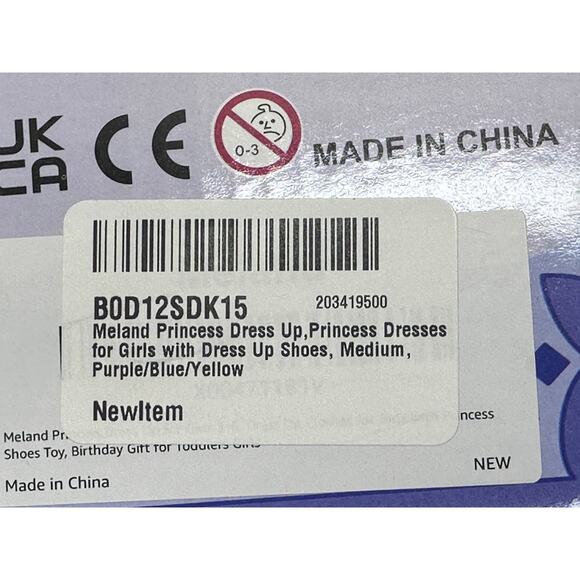 Meland Deluxe Princess Dress Up Trunk Toddlers Girls 3-6 New - Picture 7 of 12